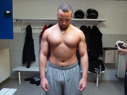 Avant-après en musculation de Karim