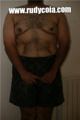 Avant-après en musculation de Frederic