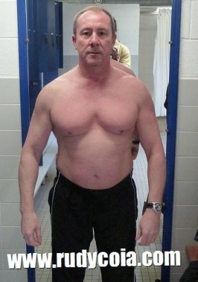 Avant-après en musculation de Claude