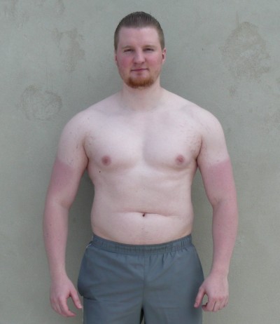 Avant-après en musculation de Jerome