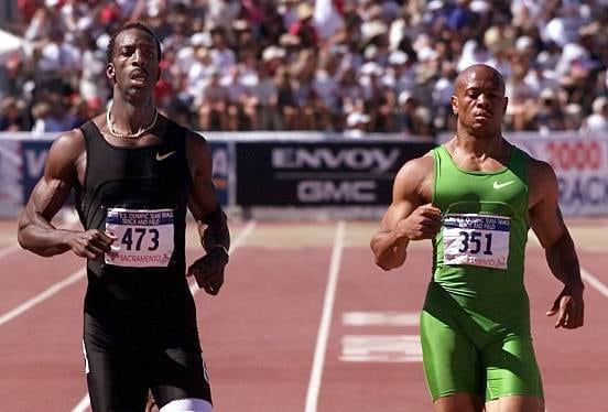 Maurice Greene et Michael Johnson